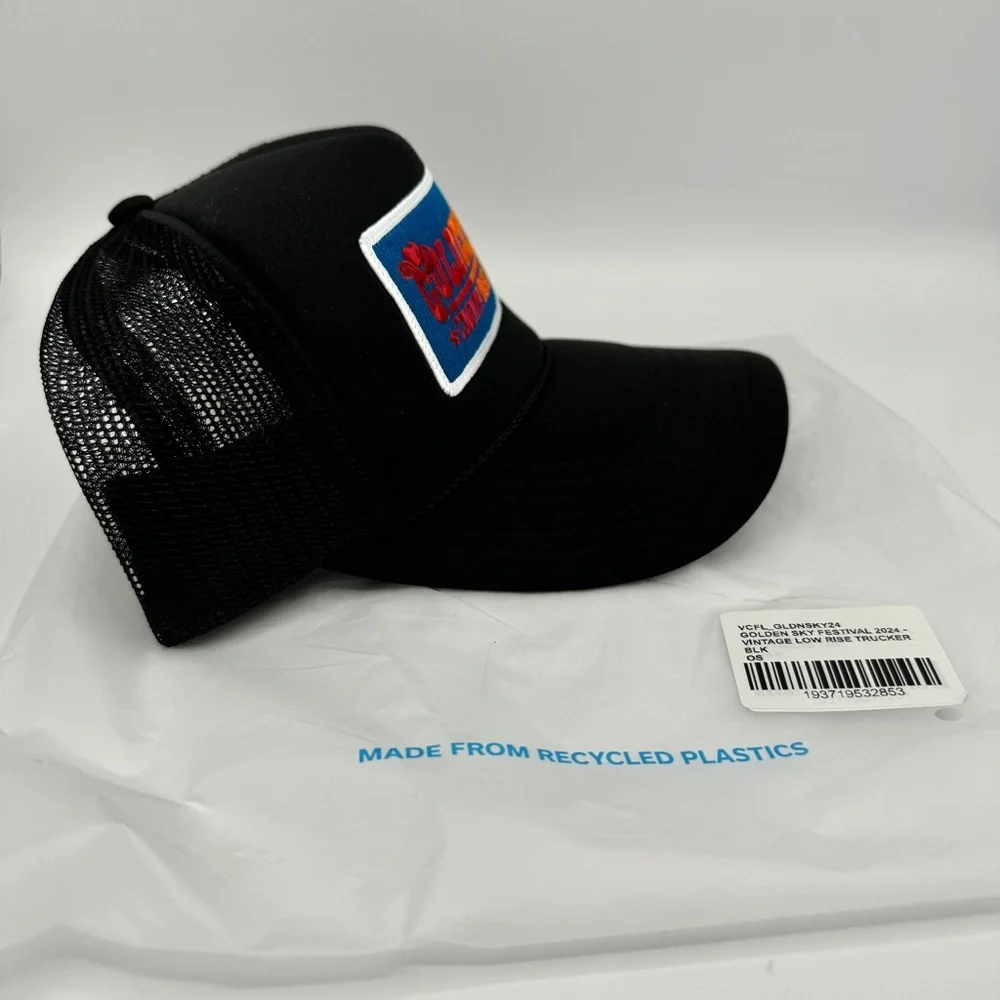 NWT Aviator Nation Golden Sky 2014 Festival Trucker Hat Cap Black Country Music - Picture 11 of 16